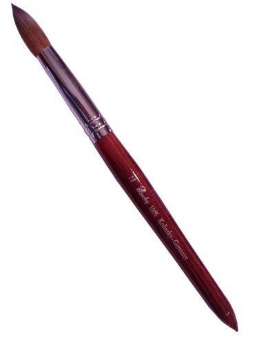 Professional Red Wood Kolinsky Acrylic Nail Brush Round Size 16 18 20 22 (18) by Lucky Brand