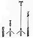 Extendable Selfie Stick, Bluetooth Remote Tripod - 4-in-1 Selfie Sticks iPhone X, 8, Plus, 7, Plus, 6, Android, Galaxy - Compact, Travel-Size, Lightweight, Professional Photos