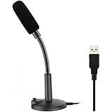 Professional USB Microphone,Z ZAFFIRO Computer Microphone Plug &amp; Play Home Studio USB Condenser Microphone for PC/Desktop/Laptop/Notebook,Recording for YouTube,Podcasting,Gaming(Windows/Mac),Black