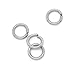 VALYRIA 500pcs Siver Tone Stainless Steel Open Jump Rings Connectors 0.8mm Fit Jewelry DIY (5x0.8mm)