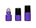 12PCS Empty Refill Glass Essential Oil Sample Packing Roller Roll-on Bottles with Metal Roller Balls and Black Cap Makeup Aromatherapy Perfumes Lip Balms Vial Storage Container Jar Pots (1ml, Purple)