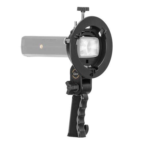 Glow Handheld Grip S-Type Bracket Bowens Mount Holder for Speedlite Flash Softbox