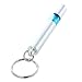 TOOGOO(R) Cylinder Shape Blue Silver Tone Car Static Elimination Discharger Anti-Static Keychain