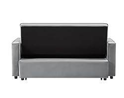 3-in-1 Large Futon Loveseat with Pull Out Sleeper