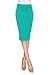 MBJ WB700 Womens Scuba Midi Skirt XL Jade