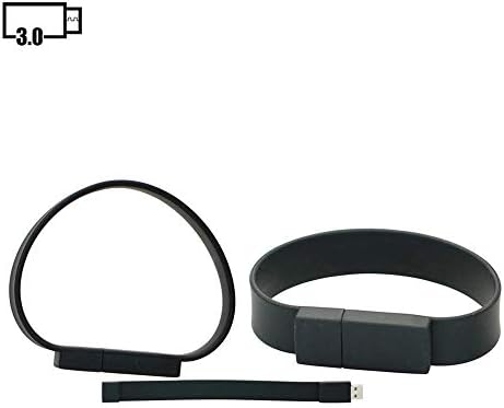 16GB Bracelet Model USB Flash Drives USB 3.0 Stick USB Drive Pen Drive Thumb Drive U Disk USB 3.0 Flash Disk USB Disk Memory Stick USB Flash Memory USB Stick USB 3.0 Flash Drive USB Disk - Black