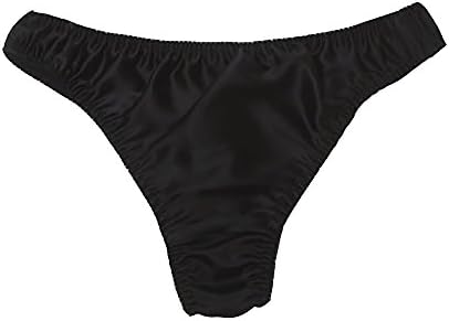 LSHARON SILK Men's Sexy 100% Mulberry Silk G-String Lingerie Underwear Thong Briefs