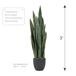 Worth Garden 3ft Artificial Snake Plant Fake