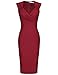 MUXXN Women's 50s 60s Vintage Sexy Fitted Office Pencil Dress