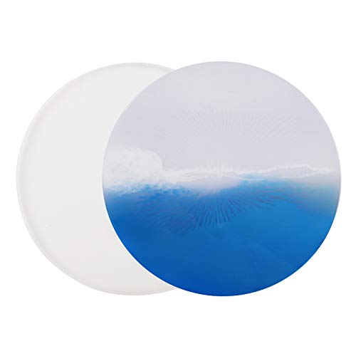 Gartful Resin Tray Mold- 11.8 inch, Large Silicone Tray Mold, Resin Dish Mold, Round Serving Tray Mold for Epoxy Resin Casting, Resin Service Board, Coasters, Home Decoration, Resin Painting Art