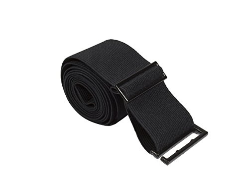 Gelante Lady Invisible Belt - Web Canvas Elastic Adjustable Skinny No Show Belt-2051-BLack (0-14)