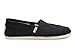 Toms Women's 001001b07-Canvas Alpargata Flat, Black, 9 M US