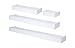 Kiera Grace Vertigo Set of 4 Ledge Shelves, 6 Inch, 12 Inch, 20 Inch, 24 Inch - White