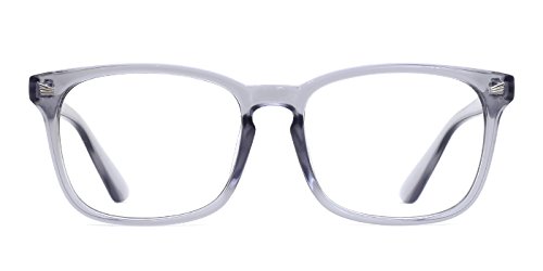 Tijn unisex wayfarer non-prescription glasses frame clear lens ey…