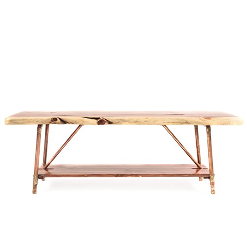 Niangua Furniture Live Edge Rustic Coffee Table Cedar Wood Metal