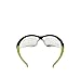 KleenGuard V30 Nemesis Small Safety Glasses (38480), Lightweight, Indoor / Outdoor Lens, Black Frame with Green Tips, 12 Pairs / Case