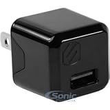 Scosche USBH121M Compact USB Wall Charger - Black