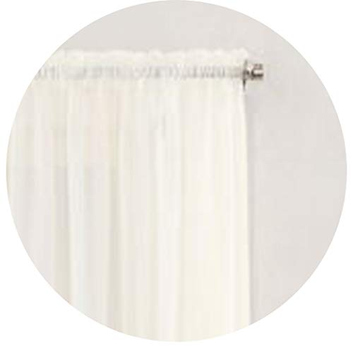 Megachest Woven Voile Slot Top Curtain 2 Panels (ivory, 78" wideX90 drop(W200cmXH228.5cm))