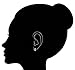 Sterling Silver Cubic Zirconia Huggies Huggy Baby Hoop Earrings