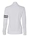 adidas A191 Ladies Climalite 3-Stripes Full Zip Pullover Jacket - White & Black, 2XL