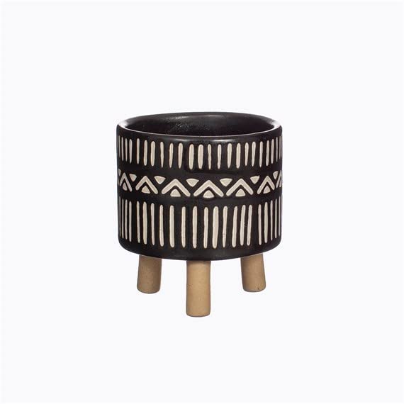 Sass & Belle Nala Black Leggy Planter