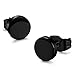 ORAZIO 10 Pairs Stainless Steel Mens Womens Stud Earrings Pierced Tunnel 2 Mixed Colors, 3-7MM