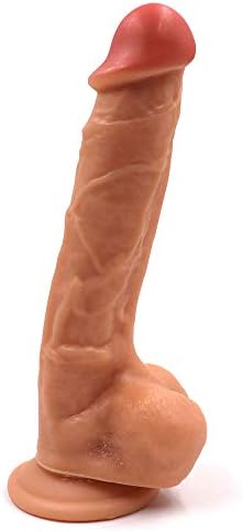 8.26 Inch Realistic d`i&l`do Massage Wand Pénis with Strong Suction Cup