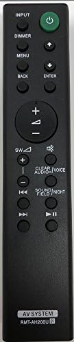 RMT-AH200U Remote Compatible with Sony Sound Bar Home Audio AV System HT-CT390, HT-RT3, SA-CT390 SA-WRT3 SS-RT3 RMTAH200U