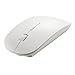 Tonor Bluetooth 3.0 Wireless Mouse Ultra Slim Portable Optical Mouse 800/1200/1600 DPI White-Updated Version
