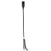 Black Riding Crop Jump Bat Horse Whip With Faux Leather Slapper, 3 Size Choice - 12