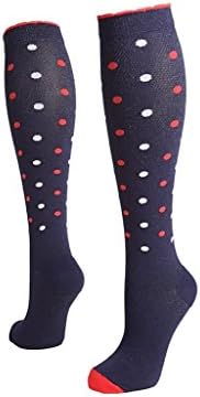 Lily Trotters Women's Designer Athletic Compression Socks - USA DOTS-A-PLENTY