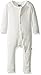 KicKee Pants Baby Essentials solid Fitted Coverall, Natural, 0-3 Months
