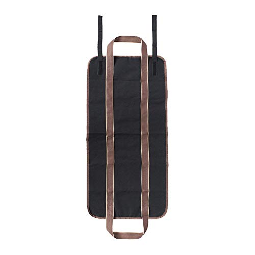 Portable Firewood Storage Bag,Canvas Log Carrier Bag Logging Bag Wood Finishing Package - Thumbnail 5