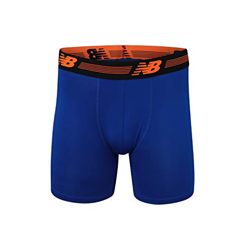 New Balance Men's Standard Performance 6" NO Fly Boxer Brief (4Pack