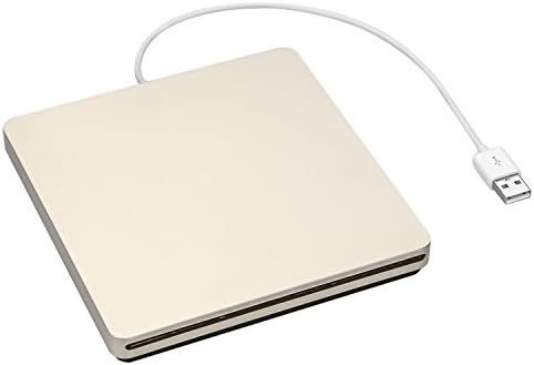 ZSMJ External USB Slot DVD VCD CD Driver DVD-RW CD-RW Burner Superdriver For Apple MacBook Air,Macbook Pro (Golden)