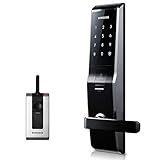 Fingerprint SAMSUNG SHS-5230 (SHS-H700) digital door lock keyless touchpad security EZON + 2pcs of Emergency keys +Remote controller + Remote module Free EXP Ship