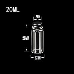 20ML Mini Glass Sealed Bottles With Metal Aluminum