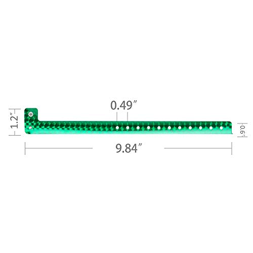 Ouchan Holographic Plastic Wristbands Green- 100 Pack Wristbands for Events Parties