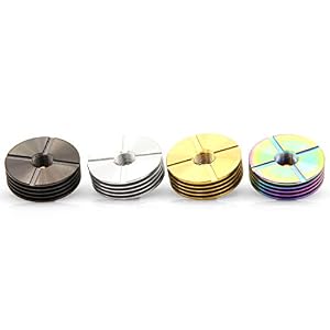 EzVapor 22 mm Heat-Sink Kühlkörper für Verdampferköpfe Edelstahl Silber E-Zigaretten Zubehör