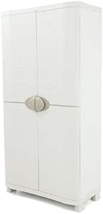 Plastiken M258516 - Armario de Resina escobero Space Saver Beige 90cm
