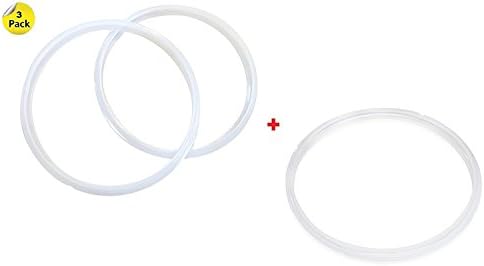 Universal Instant Pot Silicone Sealing Ring ( Pack of 3) Leak proof and Dishwasher SafeBPA FREESilicon CompoundFits models,IP-DUO60, IP-DUO50, Smart-60, IP-LUX60, IP-LUX50, IP-CSG60 and IP-CSG50