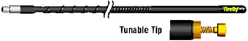 FireStik FL3-B Three Foot FireFly Antenna With Tuneable Tip (Black)