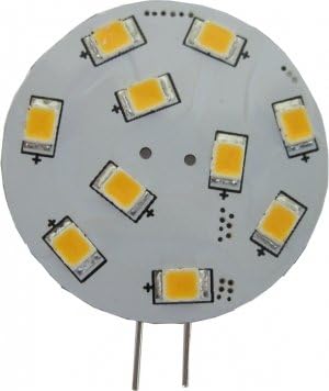 Pack of TWO (2), LED G4 Side Pin Disc UNI-Directional Lamp Bulb 12V AC/DC 2.1W
