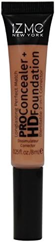 2-In-1 PRO Concealer + HD Foundation .25 Oz Long lasting Blendable Corrector (Creamy)