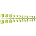 120pcs 5 sets 5 Colors Styles Exclusive Nails Collections Colorful False Toe Nails Tips