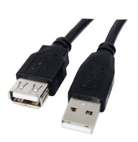 World of Data 0.25m USB 2.0 Extension Cable - A Male to A Female - High Speed 480Mbps - Plug to Socket