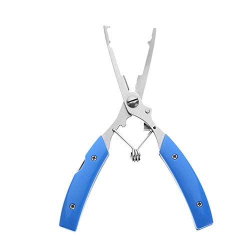BESPORTBLE 1-Teilige Angelschere 3-In-1-Zange mit Gebogener Nase Edelstahl-Angelzange Angelköder Zange…