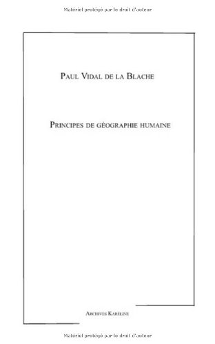 Principes de géographie humaine