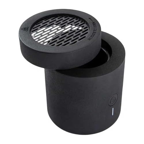 Stylish Electronic Bakhoor Burner with Rotating Flip Lid– Portable USB Rechargeable Arabic Medkhan, Charcoal Incense Fragrance Burner, Diffuser Ideal for Home, Car, Office