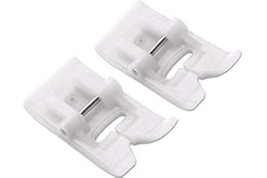 HONEYSEW 2pcs Teflon Non-Stick Zig Zag Presser Foot for All Low Shank Snap-On Brother,Babylock,Singer,Euro-Pro,Janome (New Ho